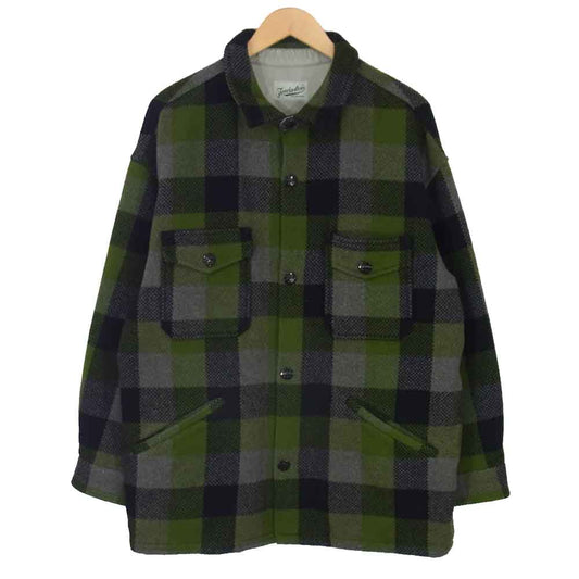 TENDERLOIN テンダーロイン 17AW T-BEAR CPO ベアジャケット ブロックチェック グリーン系 M【中古】
