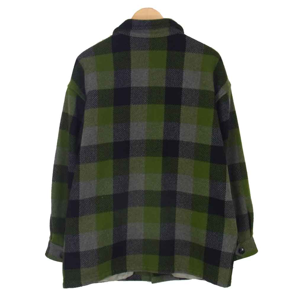 TENDERLOIN テンダーロイン 17AW T-BEAR CPO ベアジャケット ブロックチェック グリーン系 M【中古】