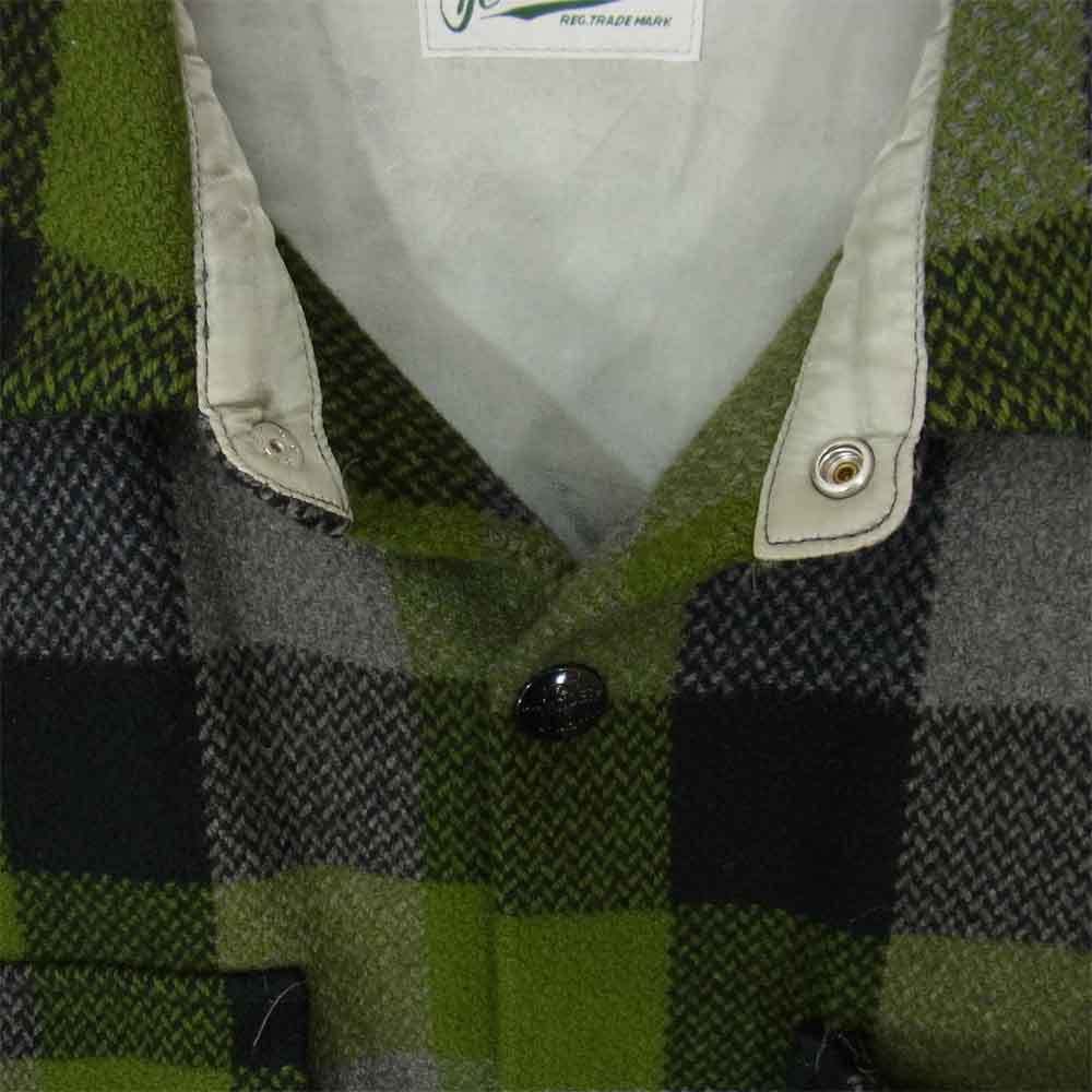 TENDERLOIN テンダーロイン 17AW T-BEAR CPO ベアジャケット ブロックチェック グリーン系 M【中古】