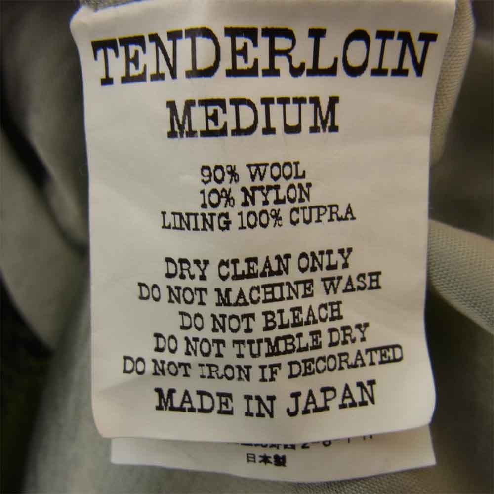 TENDERLOIN テンダーロイン 17AW T-BEAR CPO ベアジャケット ブロックチェック グリーン系 M【中古】
