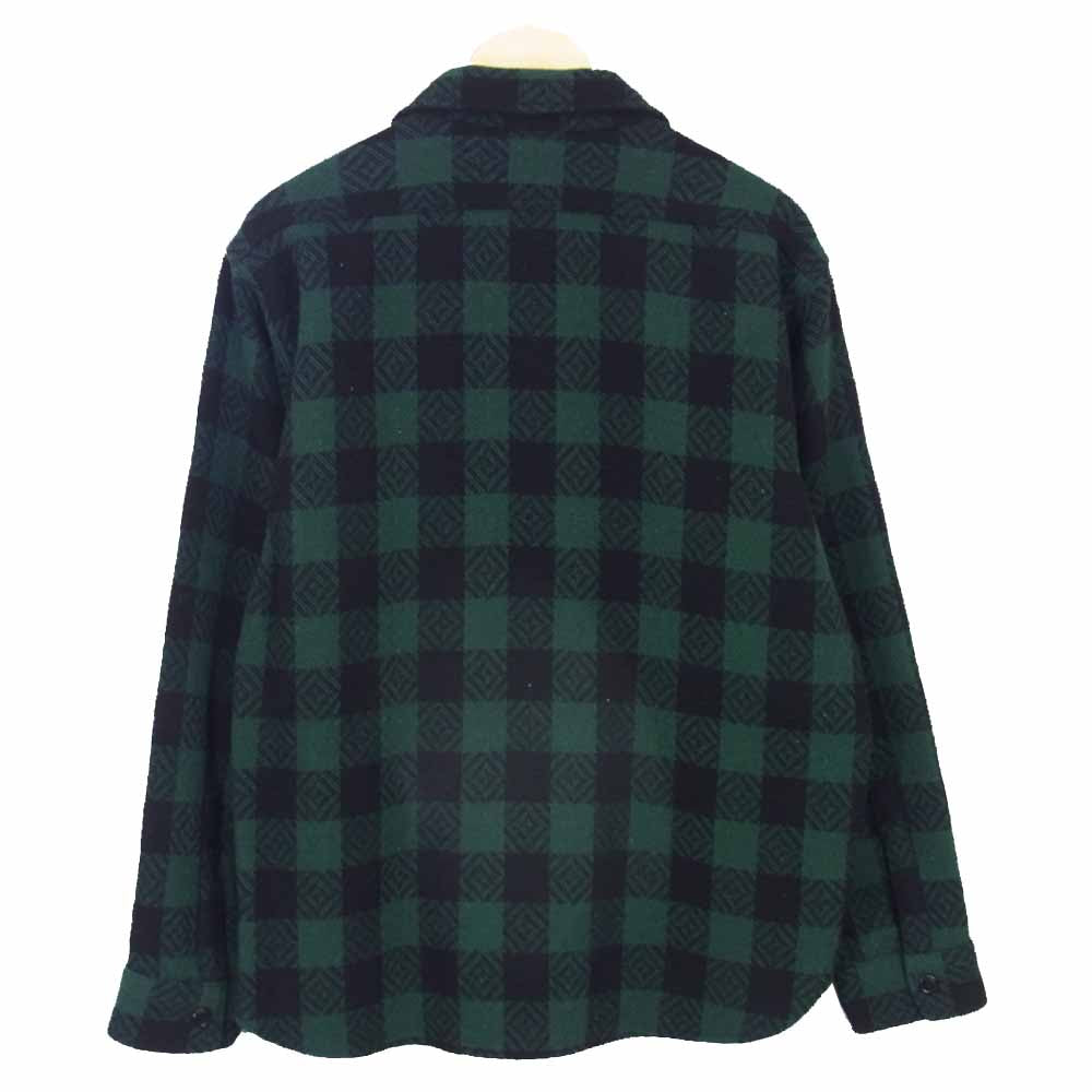 TENDERLOIN テンダーロイン T-BUFFALO CPO JKT バッファローチェック ウール ジャケット グリーン系 L【中古】