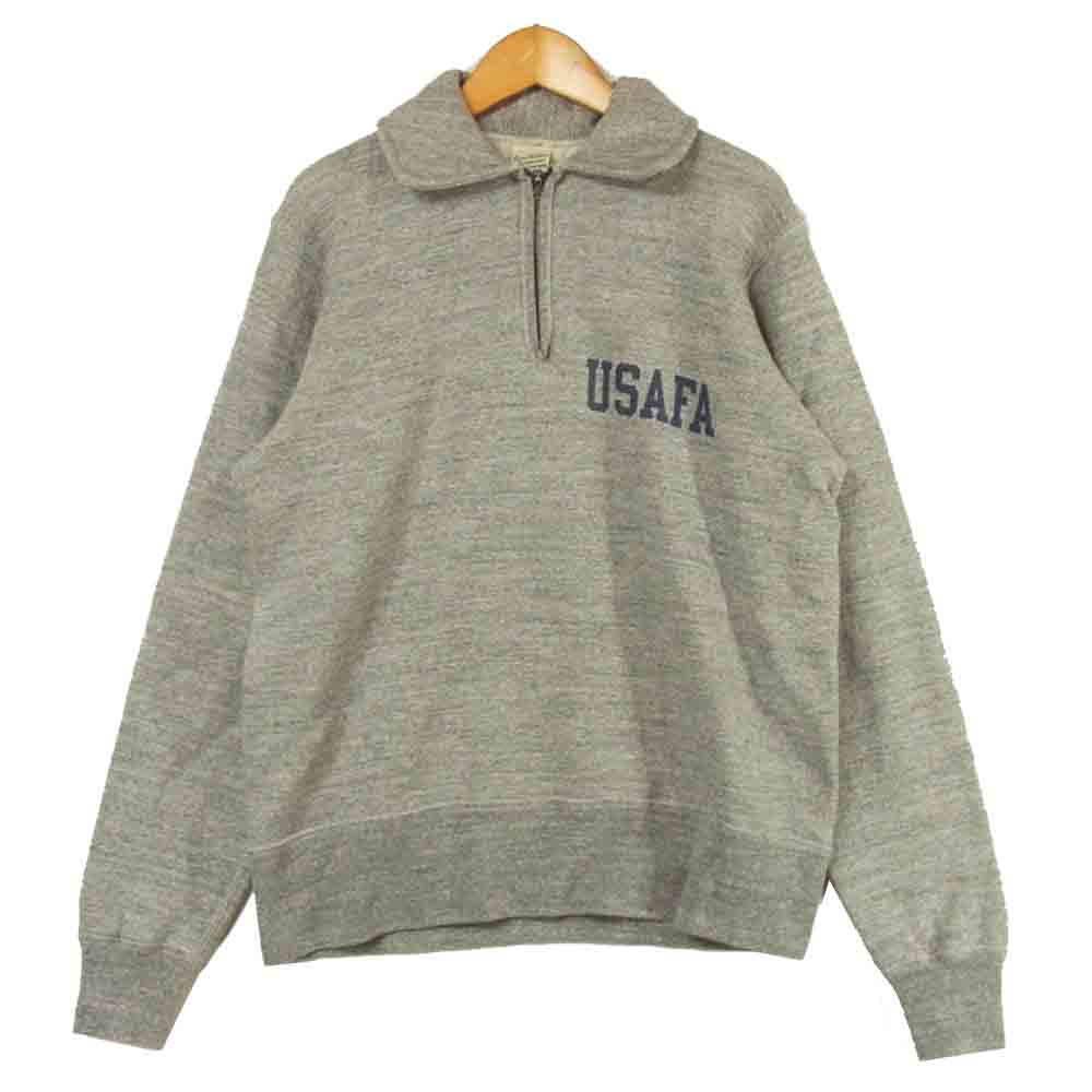 Buzz Rickson's バズリクソンズ USAFA ハーフジップ スウェット トレーナー グレー系 S【中古】