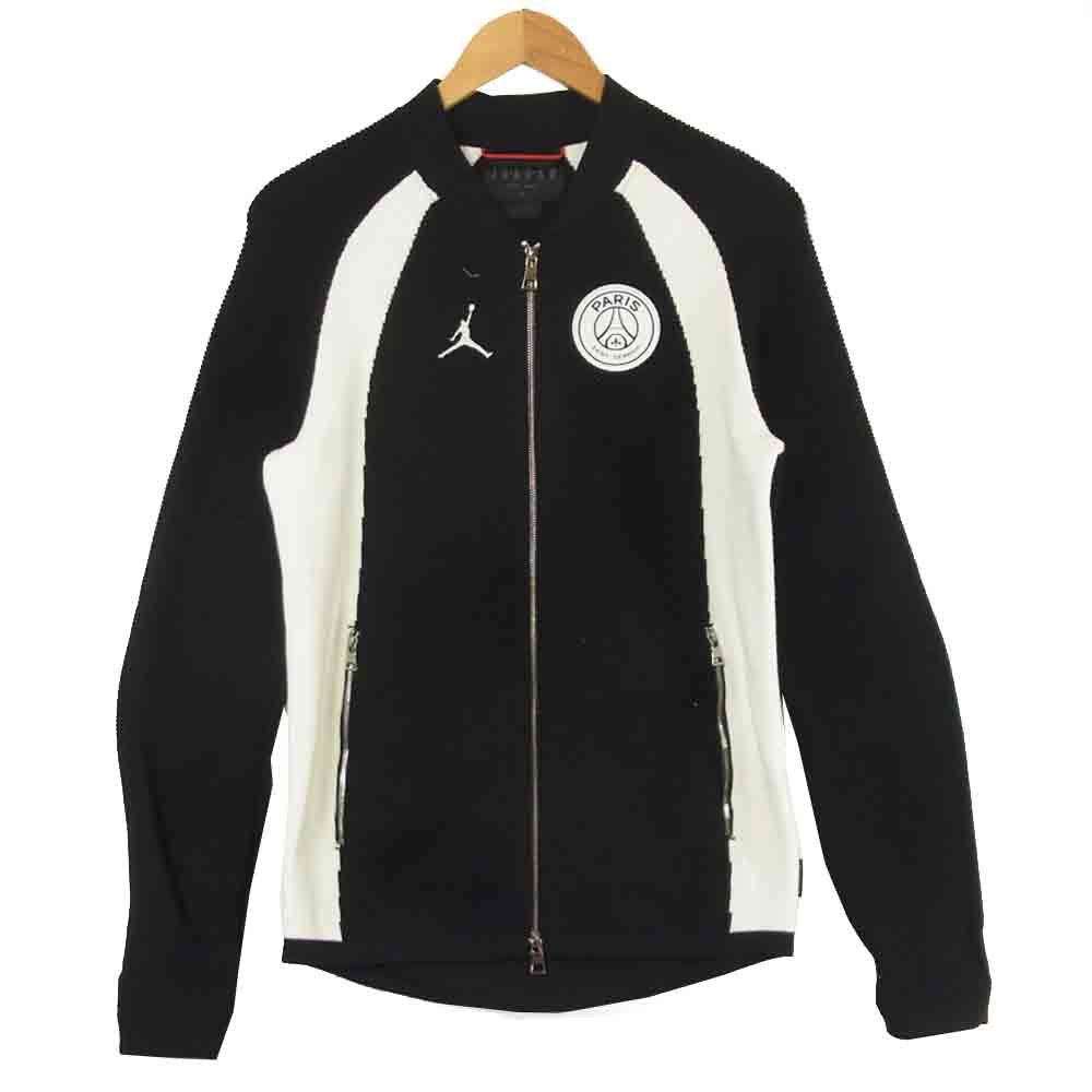 NIKE ナイキ 19SS BQ4209-010 PARIS SAINT GERMAIN PSG パリサンジェルマン フライニット ジャケット ブラック系 ホワイト系 XS【美品】【中古】