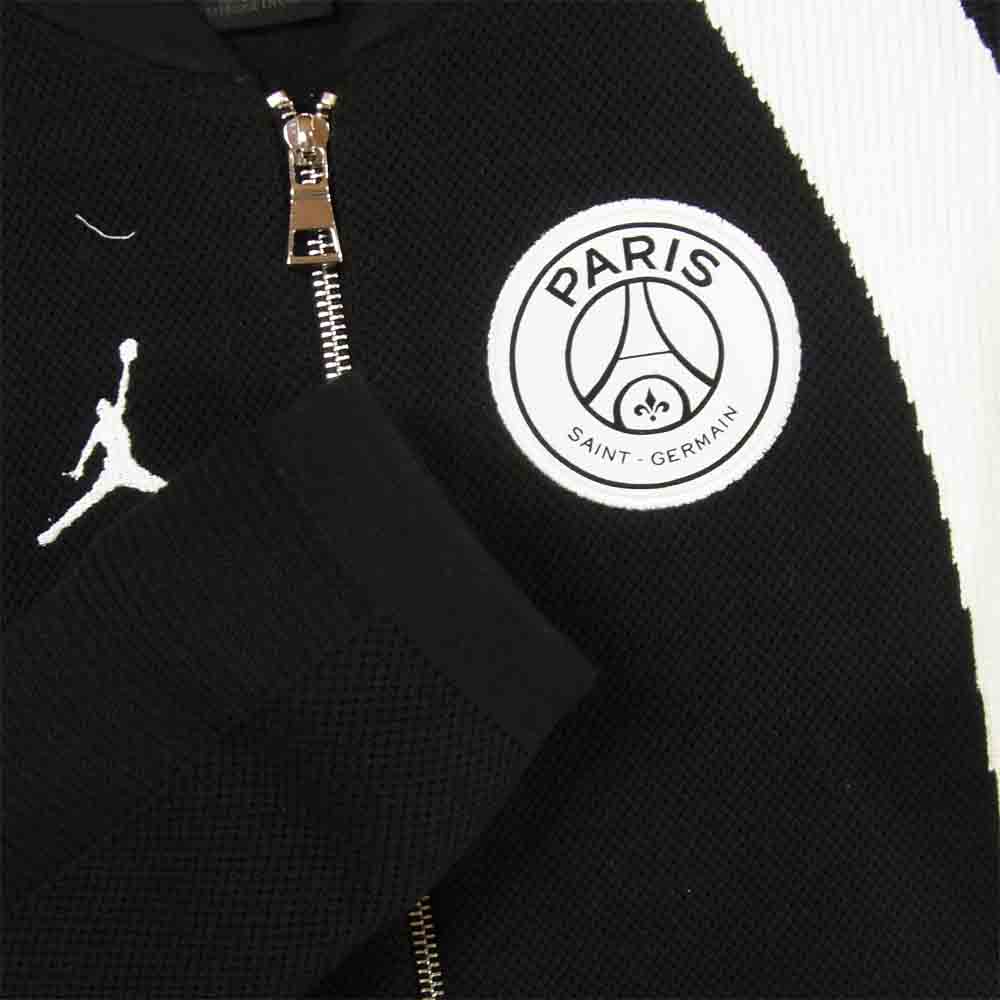 NIKE ナイキ 19SS BQ4209-010 PARIS SAINT GERMAIN PSG パリサンジェルマン フライニット ジャケット ブラック系 ホワイト系 XS【美品】【中古】