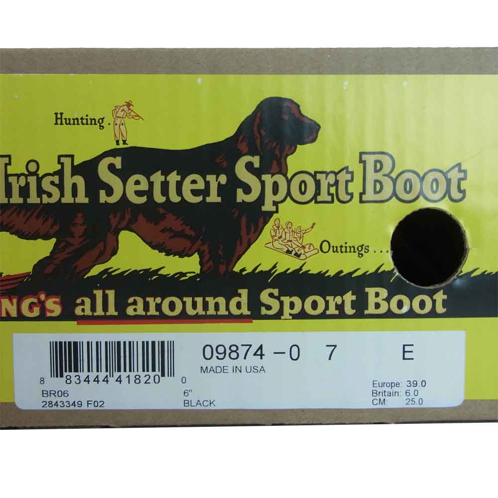 RED WING レッドウィング 9874 復刻犬タグ クローンダイク アイリッシュセッター ブーツ ブラック系 25cm【新古品】【未使用】【中古】