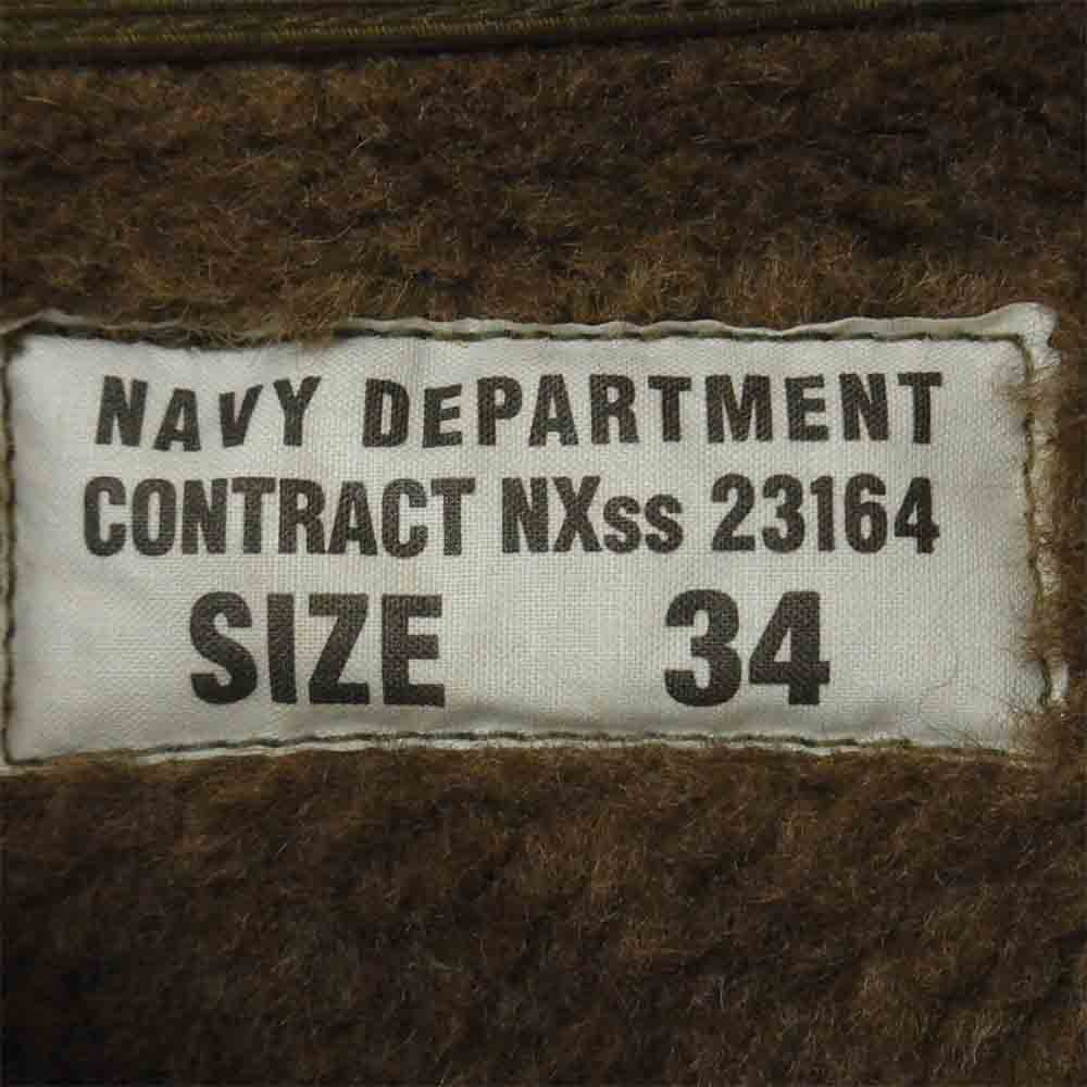 TOY'S McCOY トイズマッコイ TMJ1431 N-1 FELIX SS-374 ロガーヘッド フィリックス ワッペン バックプリント デッキ ジャケット カーキ系 34【新古品】【未使用】【中古】