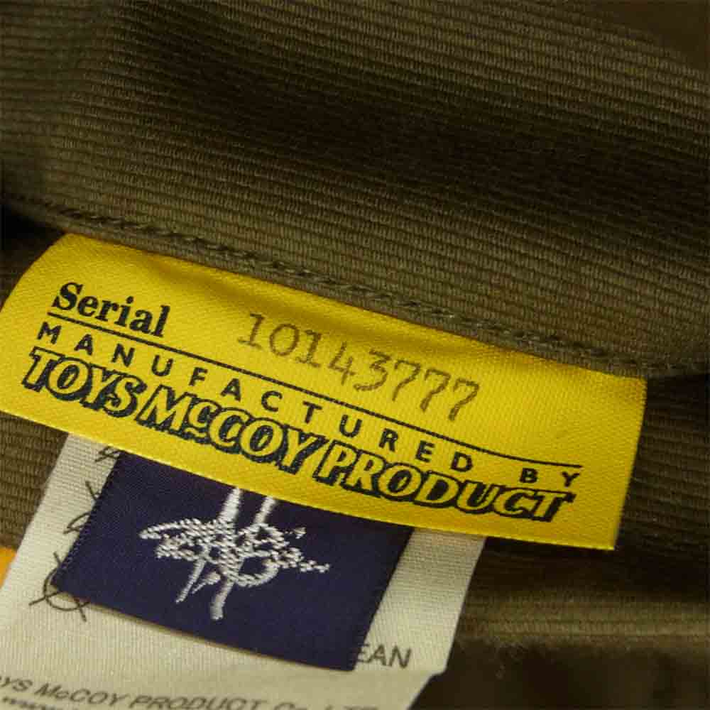 TOY'S McCOY トイズマッコイ TMJ1431 N-1 FELIX SS-374 ロガーヘッド フィリックス ワッペン バックプリント デッキ ジャケット カーキ系 34【新古品】【未使用】【中古】