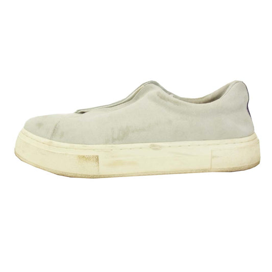 Doja So Suede フロントゴア スエード スリッポン オフホワイト系【中古】