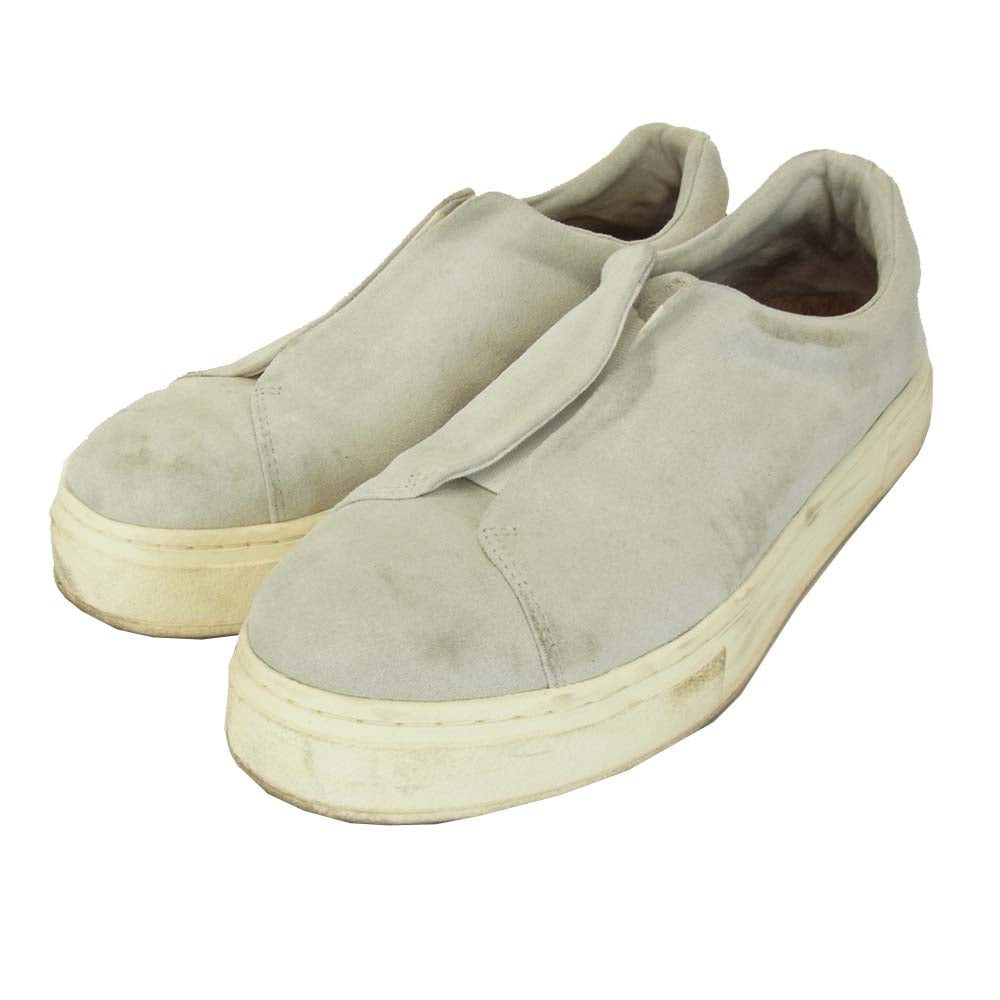 Doja So Suede フロントゴア スエード スリッポン オフホワイト系【中古】