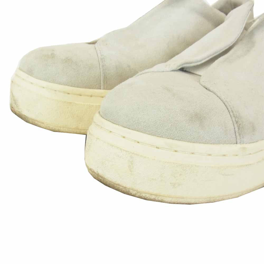 Doja So Suede フロントゴア スエード スリッポン オフホワイト系【中古】