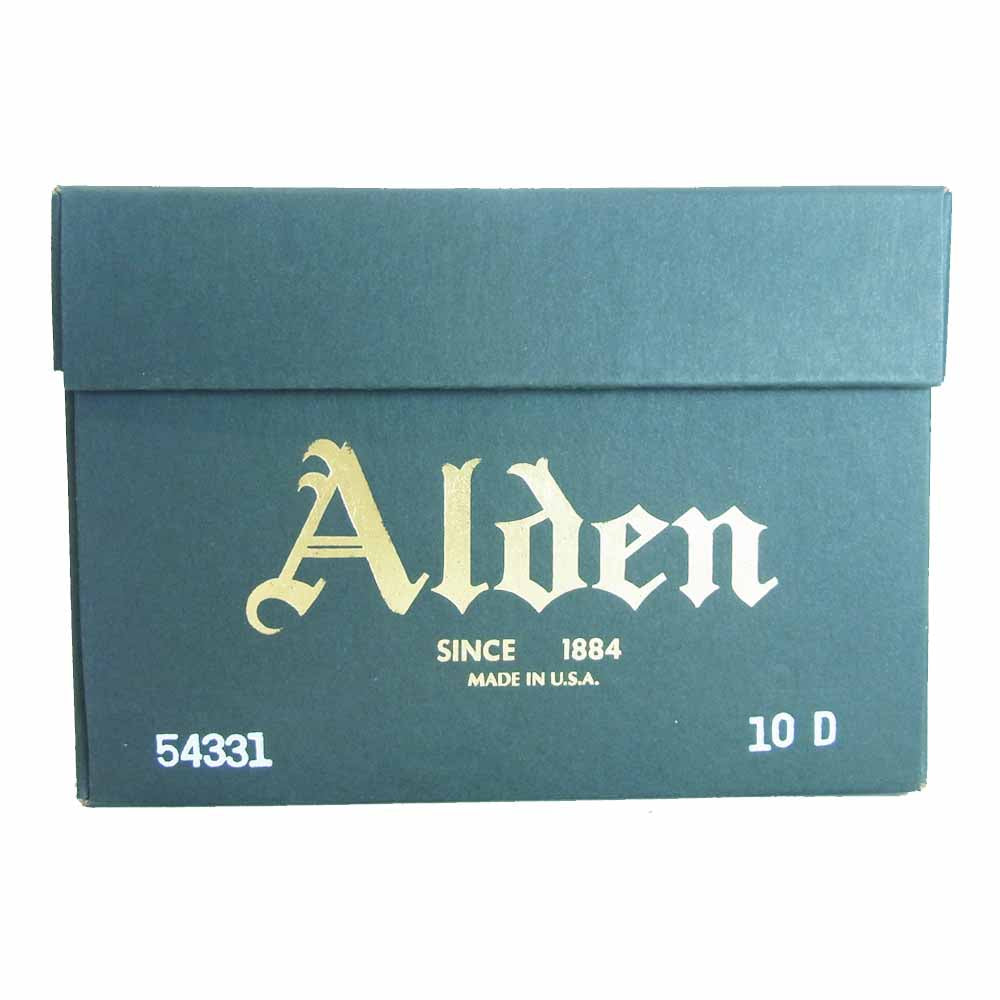 ALDEN オールデン 54331 Vチップ モディファイド コードバン シューズ ブラック系 10D【美品】【中古】