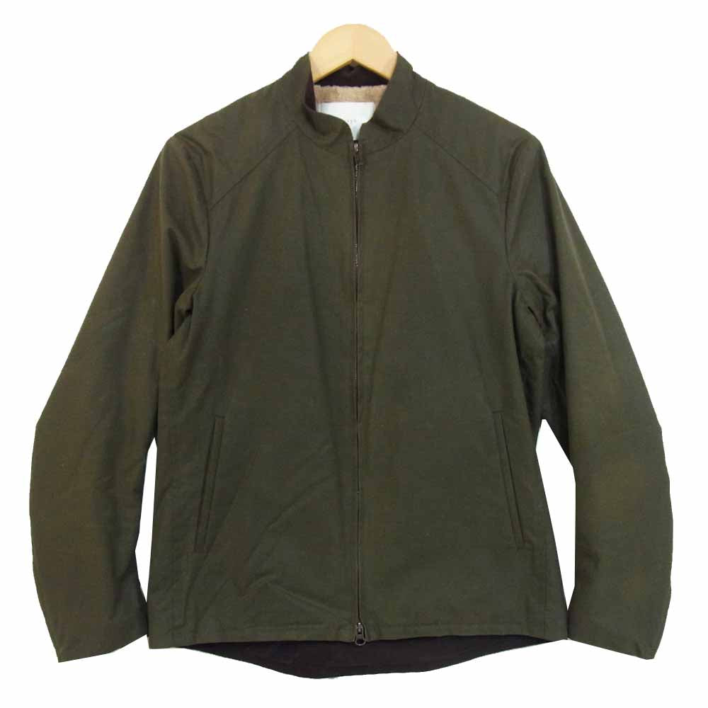 メルフ mr1069 The British Millerain 裏ボア フリース オイルドコットン ジャケット オリーブ系 3【中古】