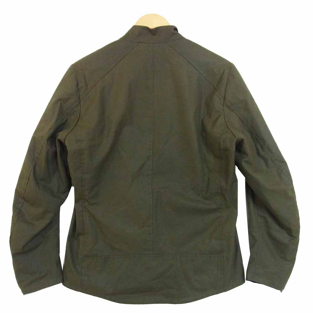 メルフ mr1069 The British Millerain 裏ボア フリース オイルドコットン ジャケット オリーブ系 3【中古】