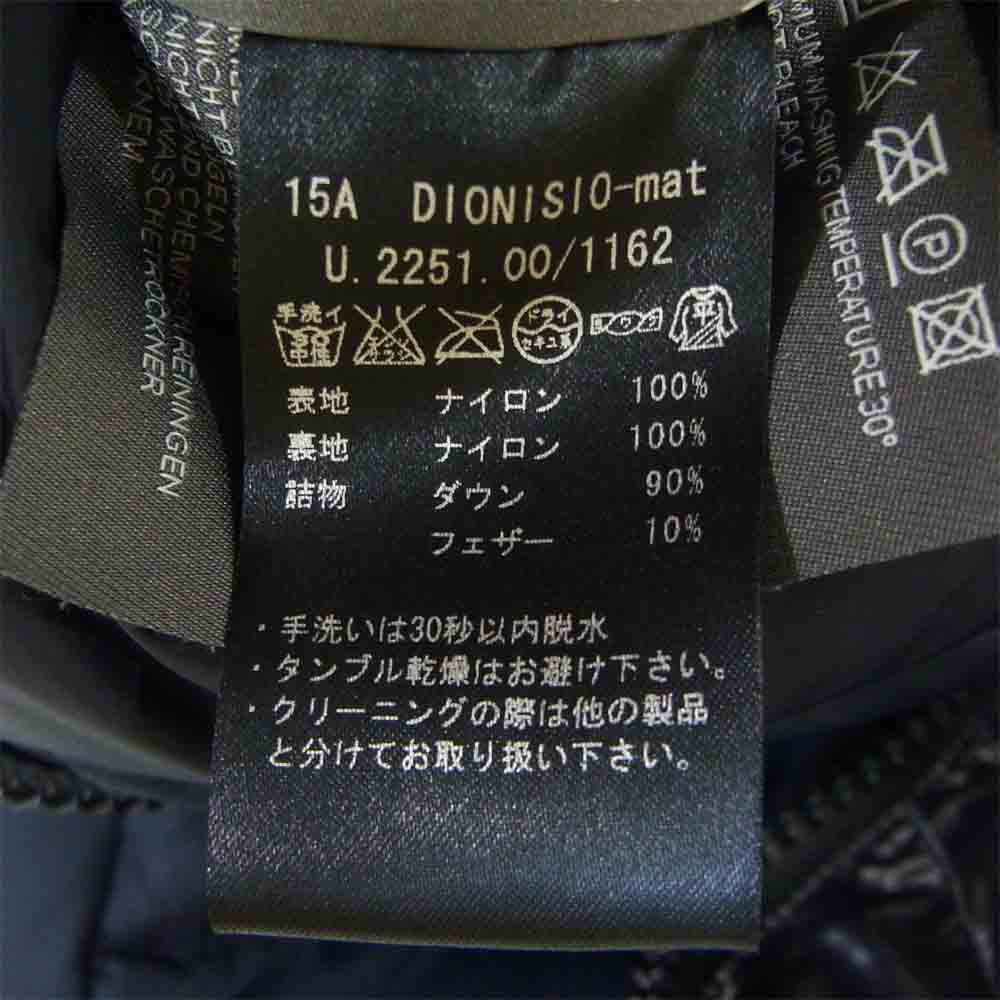 DUVETICA デュベティカ 2251 国内正規品 DIONISIO mat ディオニシオ ダウン ジャケット ダークネイビー系 48【中古】