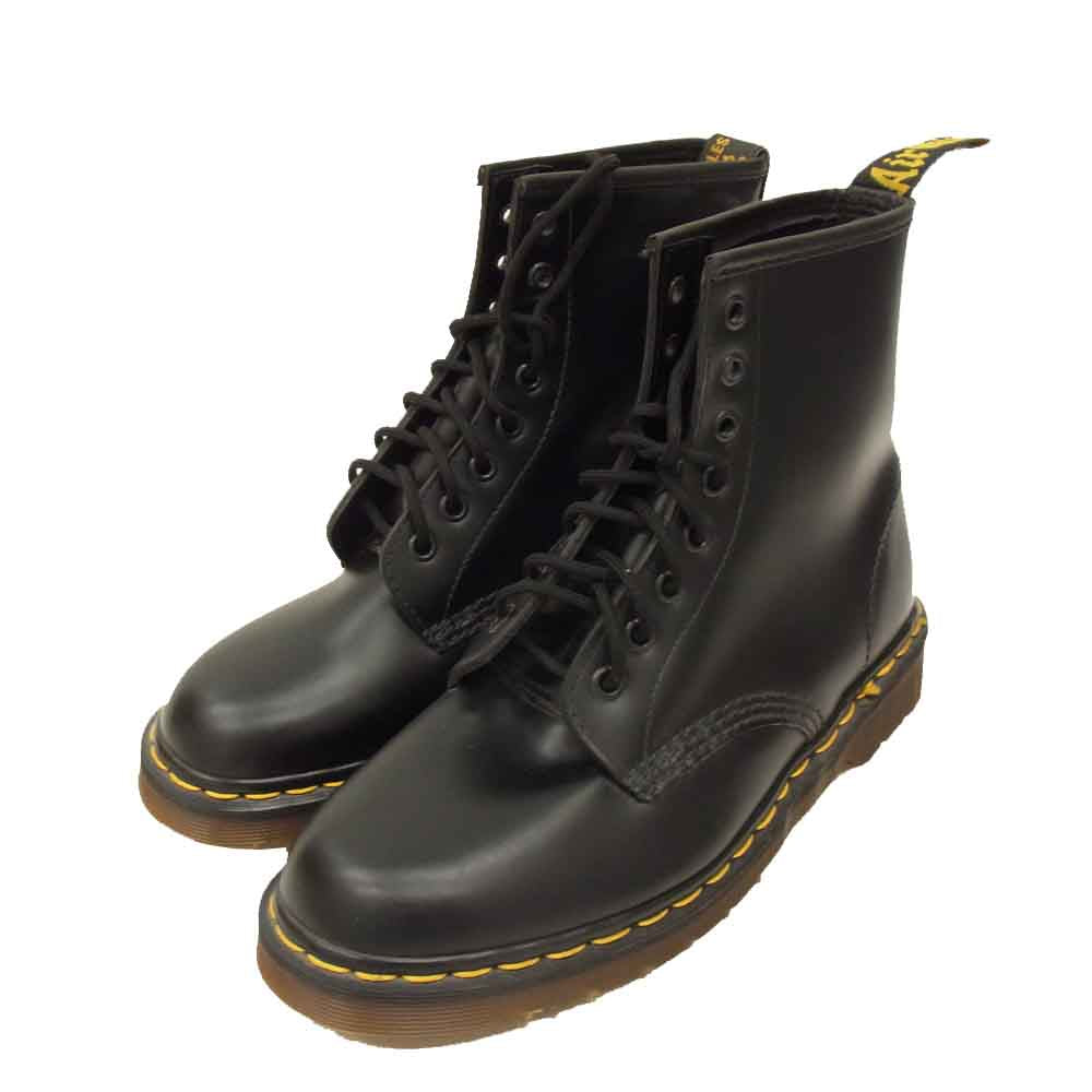 Dr.Martens ドクターマーチン 8ホール レースアップ  ブーツ MADE IN ENGLAND ブラック系 M【美品】【中古】
