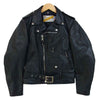 schott ショット パーフェクト ダブル レザー ライダース ジャケット PERFCCTO ブラック系 34【中古】