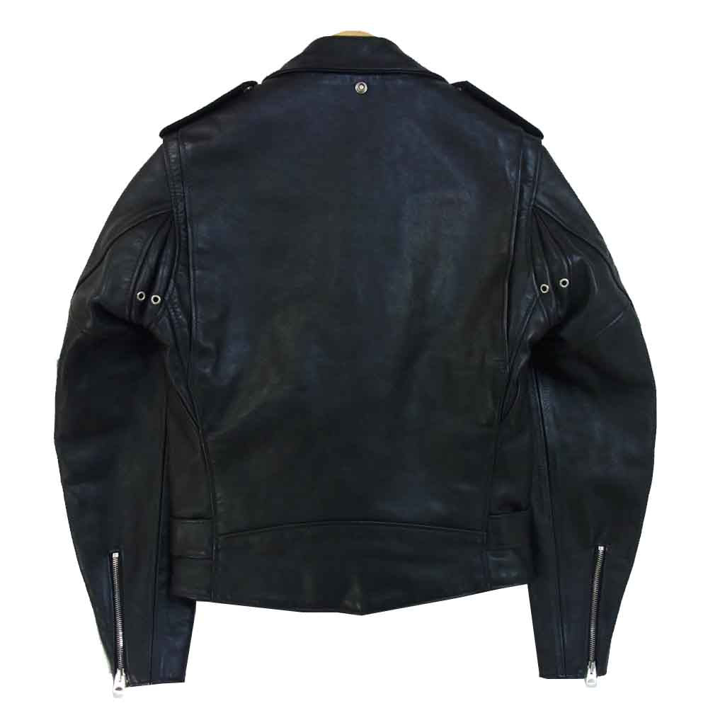 schott ショット パーフェクト ダブル レザー ライダース ジャケット PERFCCTO ブラック系 34【中古】