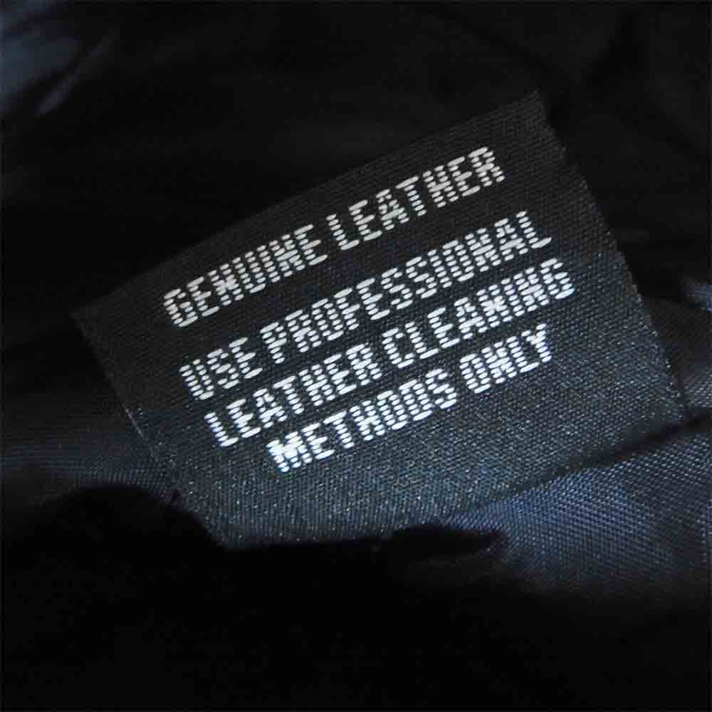 schott ショット パーフェクト ダブル レザー ライダース ジャケット PERFCCTO ブラック系 34【中古】