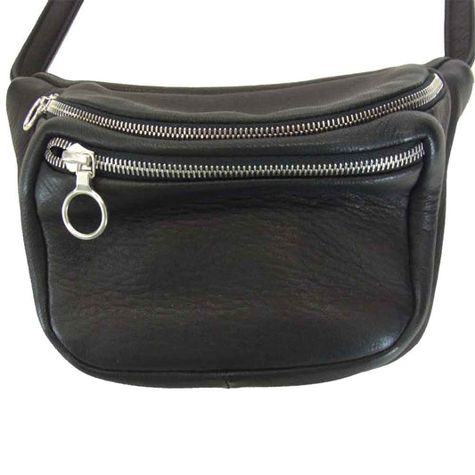 アエタ DA11 レザー ショルダー バッグ ポーチ LEATHER SHOULDER POUCH  ブラック系【新古品】【未使用】【中古】