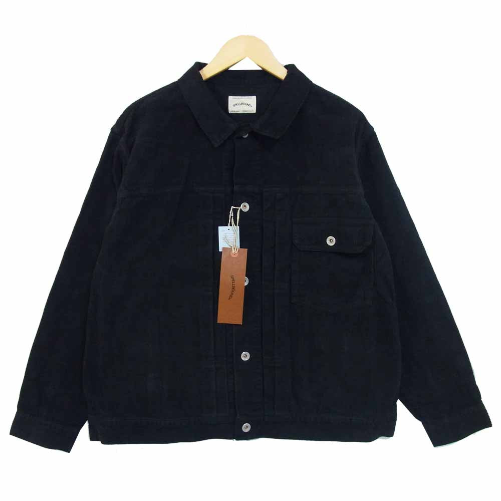 SPELL BOUND スペルバウンド 48-0636H 8Wコーデュロイ オーバーJKT ジャケット ブラック系 2【新古品】【未使用】【中古】