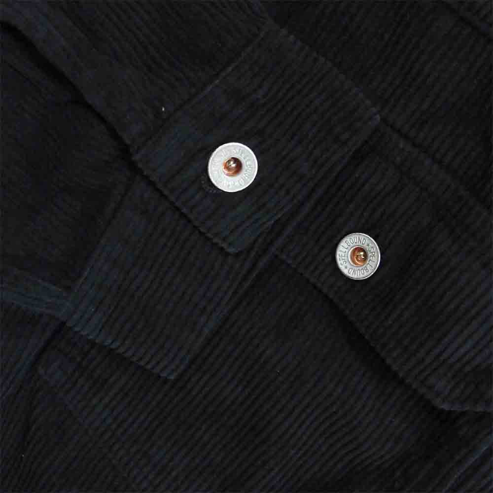 SPELL BOUND スペルバウンド 48-0636H 8Wコーデュロイ オーバーJKT ジャケット ブラック系 2【新古品】【未使用】【中古】