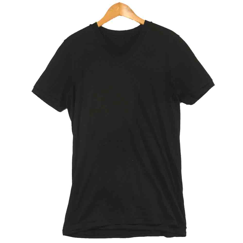 AKM エイケイエム フェイク レイヤード Vネック 半袖 Tシャツ ブラック系 M【中古】