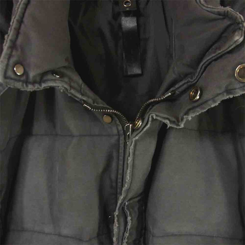 wjk ダブルジェイケイ ミリタリー ダウン パーカー ジャケット military down parka jacket 日本製 グレー系 M【中古】