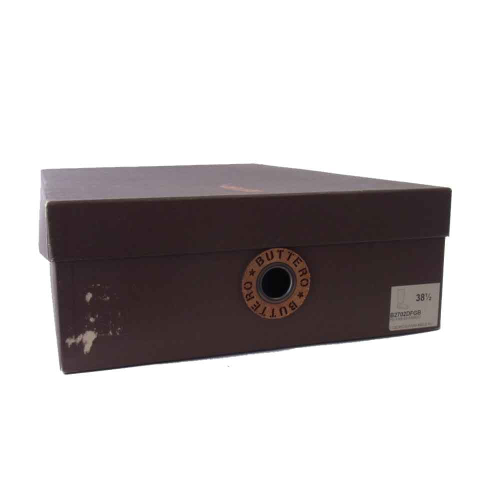 ブッテロ B2702DFGB レディース レザー スエード ブーツ ベージュ系 38.5【中古】