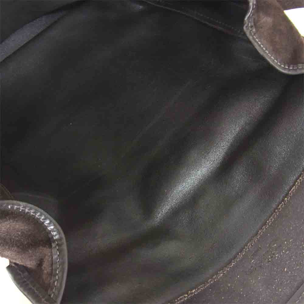 ビルアンバーグ レザー スエード ショルダー バッグ ブラウン系【中古】