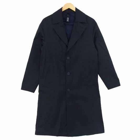 イーヴォ 20SS OSTUNI オストゥーニ ベルテッド コート イタリア製 ダークネイビー系 44【美品】【中古】