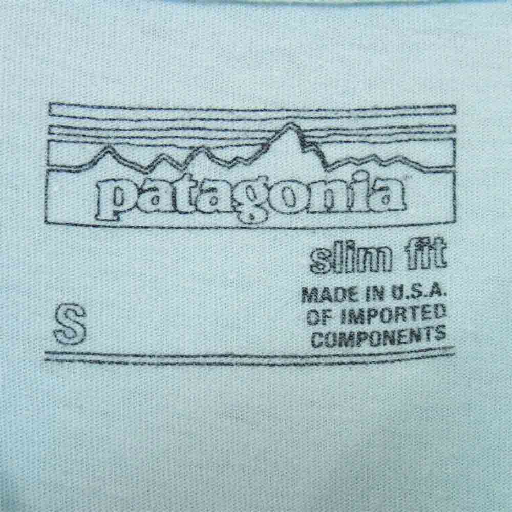 patagonia パタゴニア 38841 Pataloha Tシャツ 半袖 プリント USA製 ライトブルー系 S【中古】