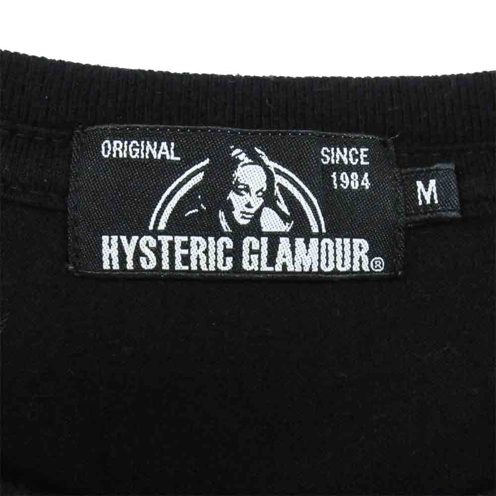HYSTERIC GLAMOUR ヒステリックグラマー × Lewis Leather ルイスレザー Tシャツ ブラック系 M【中古】