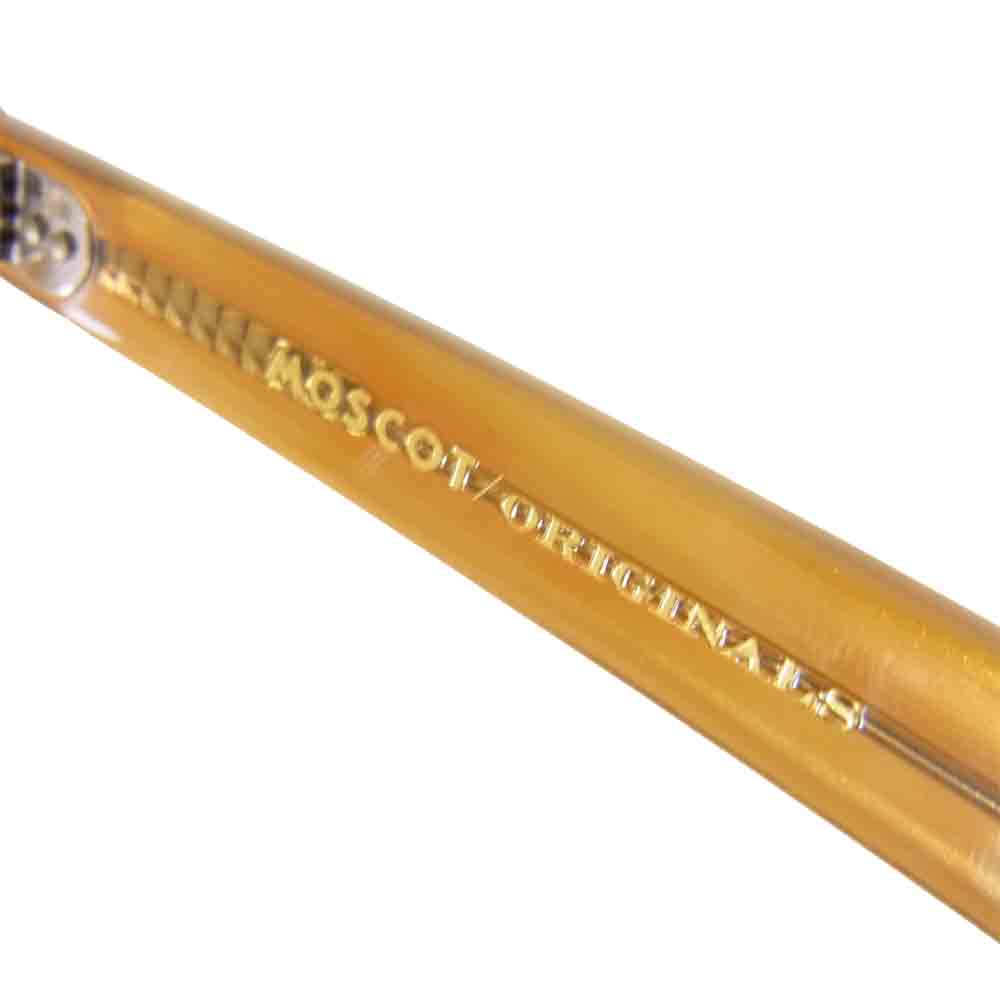 モスコット LEMTOSH レムトッシュ クリップオン付属 ライトブラウン系 49□24-145【極上美品】【中古】