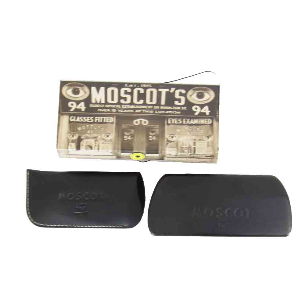モスコット LEMTOSH レムトッシュ クリップオン付属 ライトブラウン系 49□24-145【極上美品】【中古】