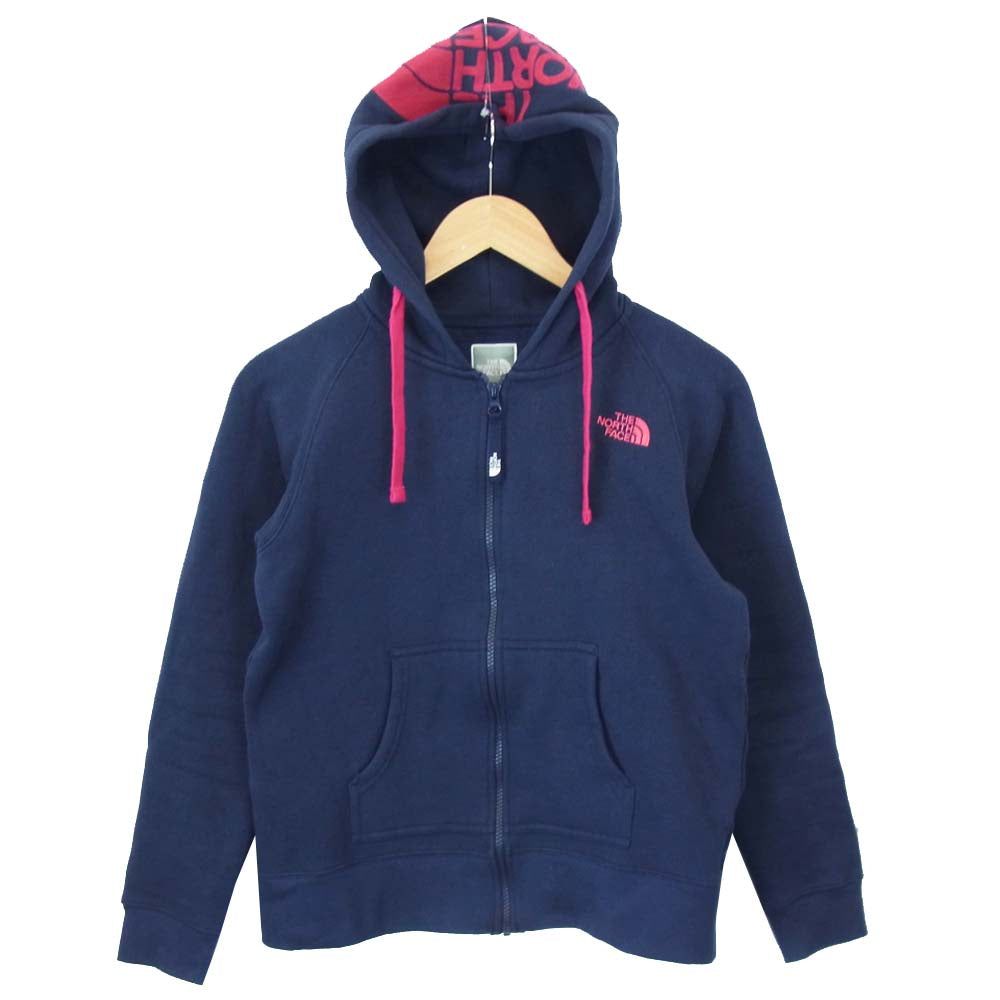 THE NORTH FACE ノースフェイス NTW11530 REARVIEW HOODIE リアビューフーディ ジップ パーカー ネイビー系 パープル系 L【中古】