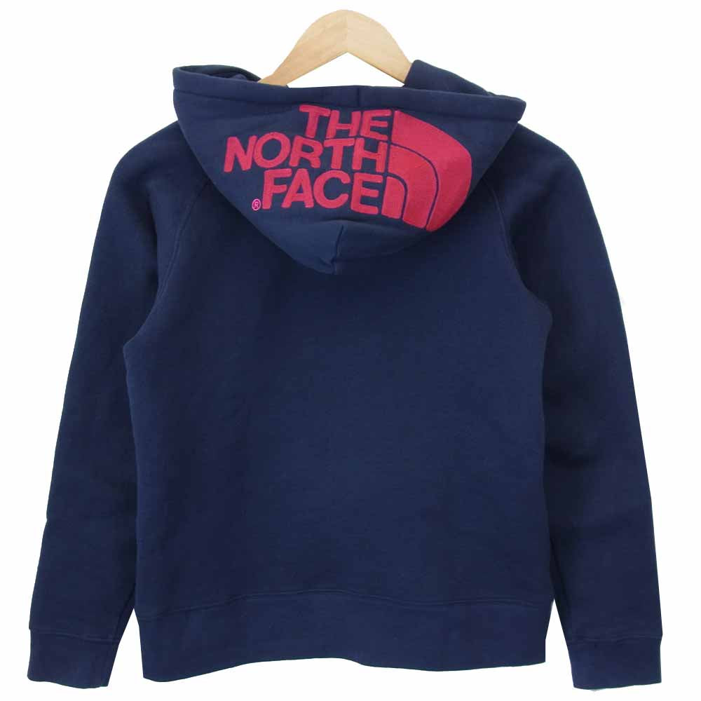 THE NORTH FACE ノースフェイス NTW11530 REARVIEW HOODIE リアビューフーディ ジップ パーカー ネイビー系 パープル系 L【中古】