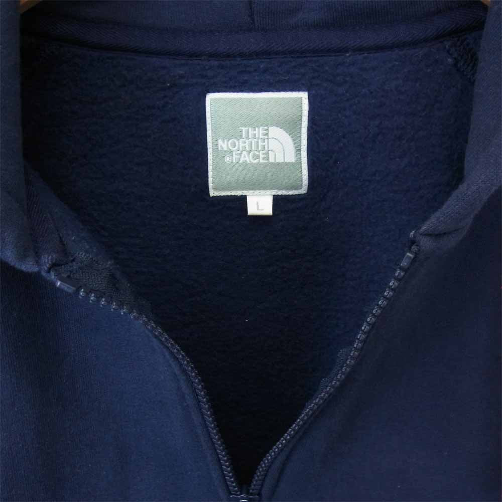 THE NORTH FACE ノースフェイス NTW11530 REARVIEW HOODIE リアビューフーディ ジップ パーカー ネイビー系 パープル系 L【中古】