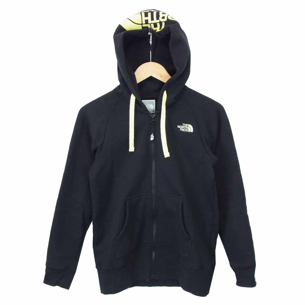 THE NORTH FACE ノースフェイス NTW11428 REARVIEW HOODIE リアビューフーディ ロゴ スウェット パーカー ブラック系 L【中古】