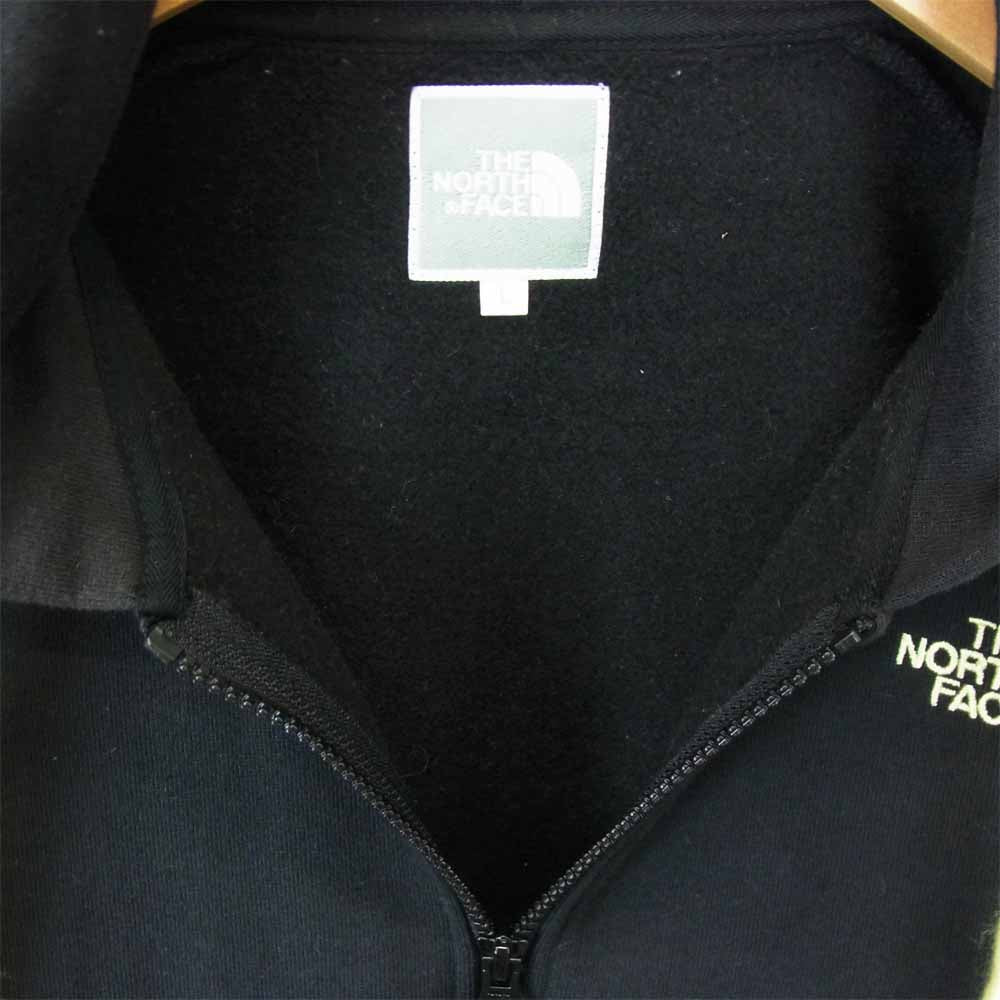 THE NORTH FACE ノースフェイス NTW11428 REARVIEW HOODIE リアビューフーディ ロゴ スウェット パーカー ブラック系 L【中古】