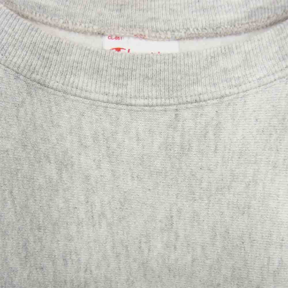 Champion チャンピオン USA製 Reverse Weave リバースウィーブ 赤単 復刻 スウェット グレー系 L【中古】