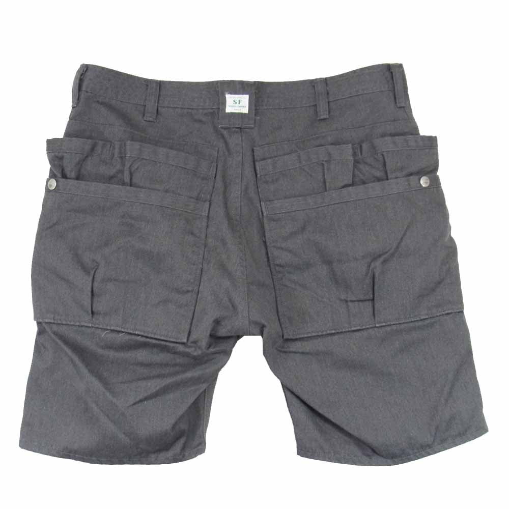 SASAFRAS ササフラス コットン ポリエステル ハーフ パンツ グレー グレー系 XL【中古】