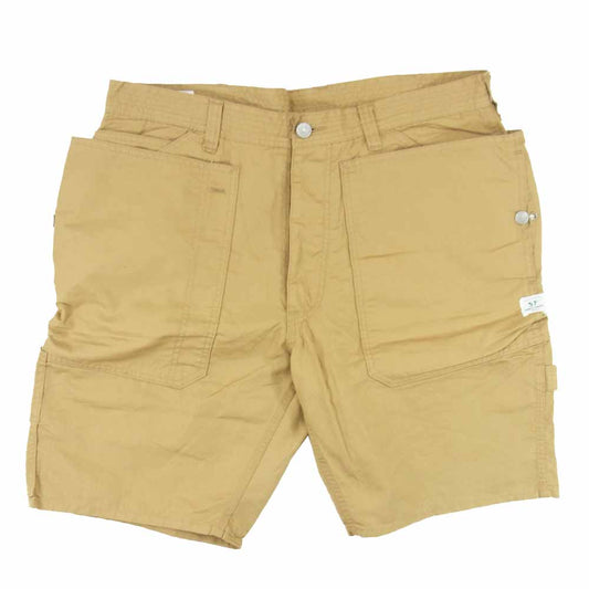 SASAFRAS ササフラス コットン ナイロン ハーフ パンツ ベージュ ベージュ系 XL【中古】