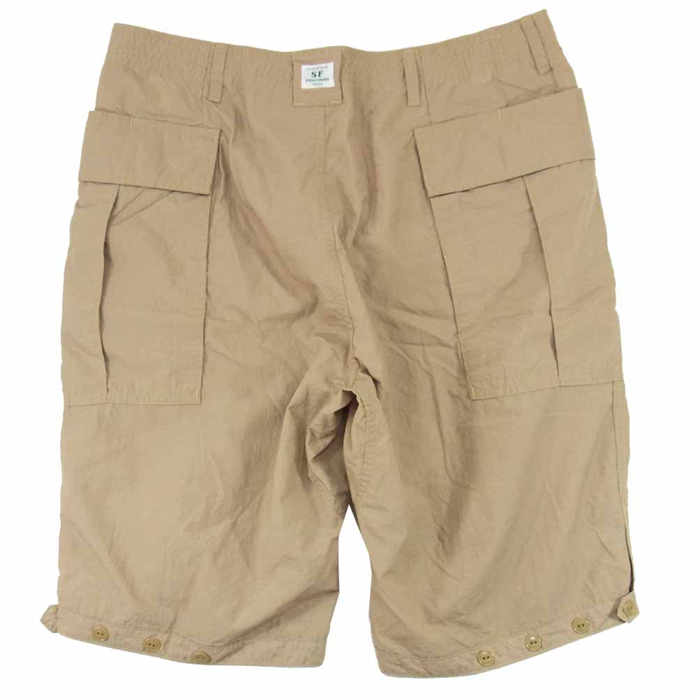 SASAFRAS ササフラス ナイロン ひざ丈 パンツ ベージュ ベージュ系 XL【中古】