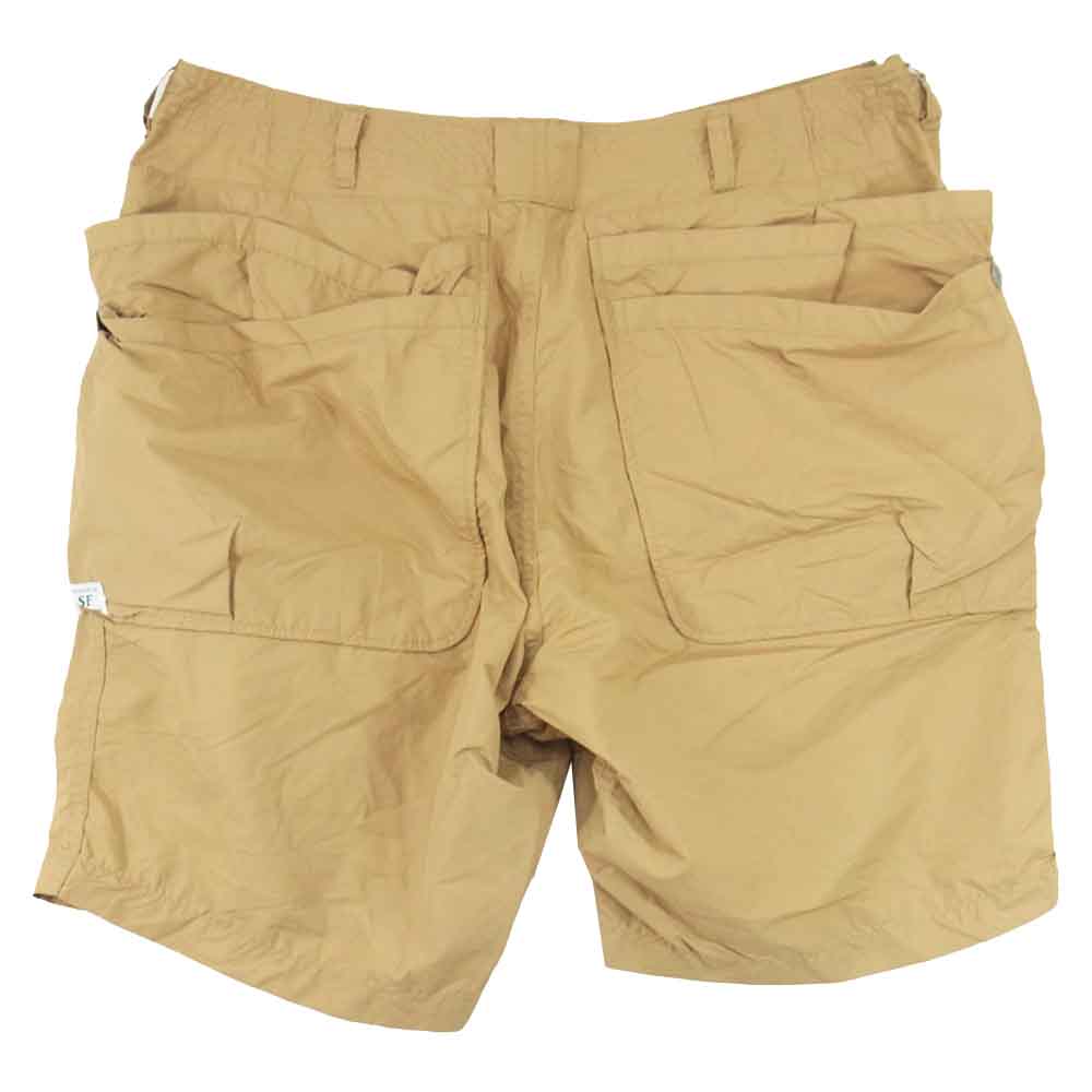 SASAFRAS ササフラス ナイロン ハーフ パンツ ベージュ ベージュ系 XL【中古】