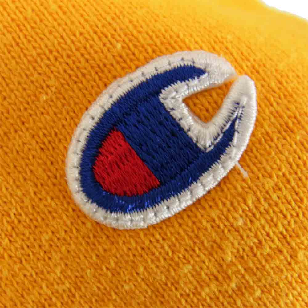 Champion チャンピオン Reverse Weave リバースウィーブ 青単 復刻 フード パーカー イエロー系 L【中古】