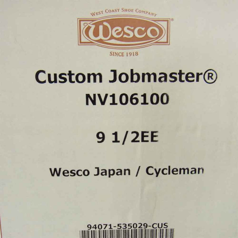 WESCO ウエスコ NV106100 CUSTOM JOBMASTER カスタム ジョブマスター ネイビー系 9 1/2 EE【中古】