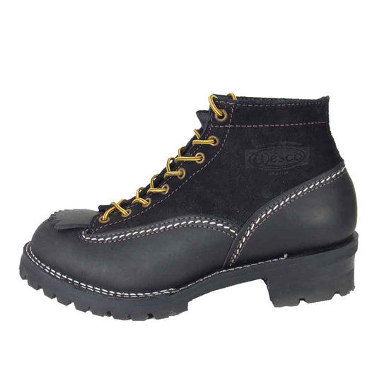 WESCO ウエスコ BK106100 CUSTOM JOBMASTER カスタム ジョブマスター スエード コンビ ブラック系 9 1/2 EE【中古】