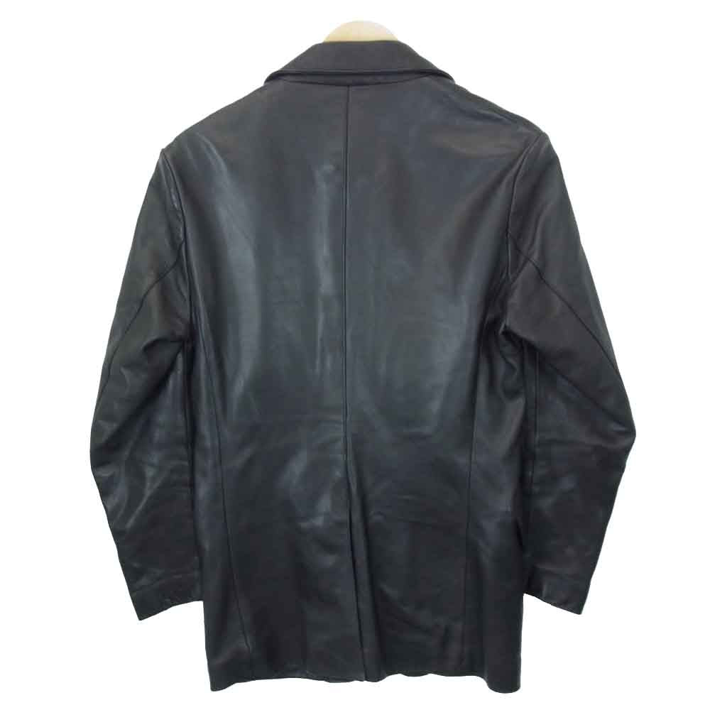 CHROME HEARTS クロムハーツ（原本無） クロスボール ボタン レザー テーラードジャケット ブラック系 S【中古】