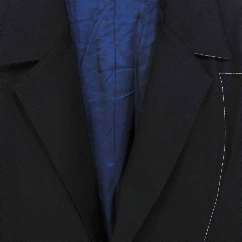 サルバム 20AW SM-CO1-100 Gabardine over coat ウールギャバジン アシンメトリー オーバーコート ブラック系 M【中古】
