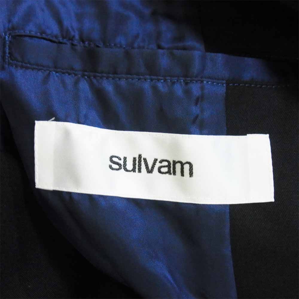 サルバム 20AW SM-CO1-100 Gabardine over coat ウールギャバジン アシンメトリー オーバーコート ブラック系 M【中古】